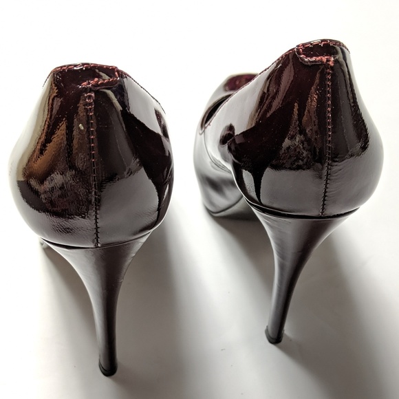 Steve Madden Russhh Wine Patent Leather Heel Pumps - Picture 3 of 5